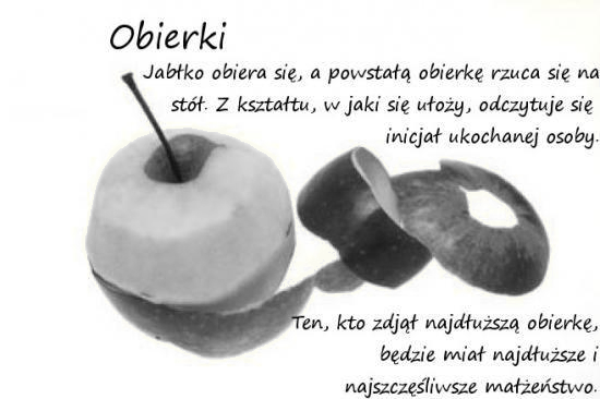 Obrane jabłko na andrzejki